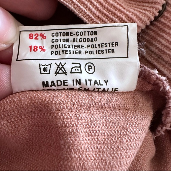 Y2K Miss Sixty Muted Pink Corduroy Shirt Dress Size L - Picture 6 of 6